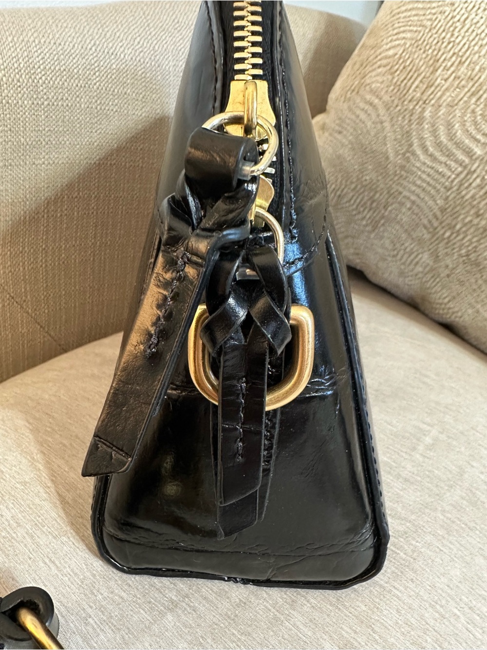 Dooney & Bourke Denison  Black Croc-Embossed Leather Crossbody NWT - Picture 13 of 16